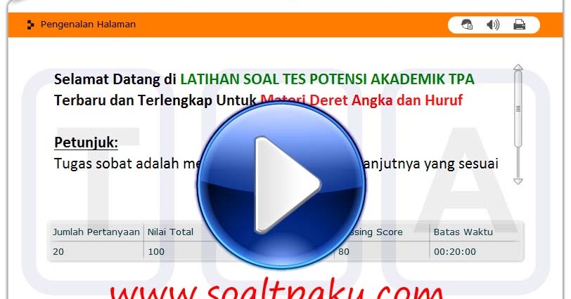 Contoh Soal Tes Potensi Akademik Binus Guru Ilmu Sosial